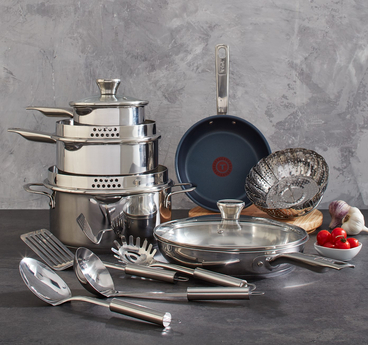 T-fal Platinum Nonstick Cookware Set w/ Induction Base 12-piece